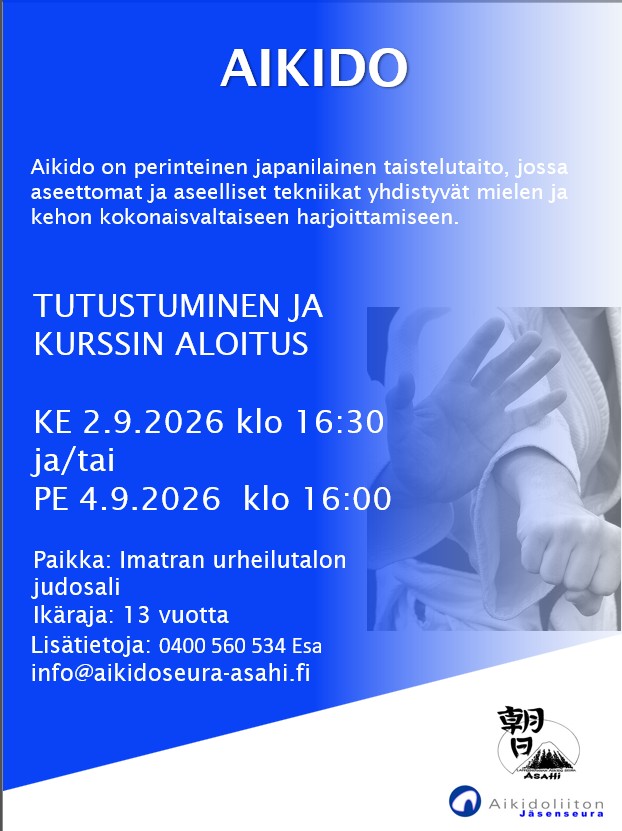 Kurssin aloitus Imatralla